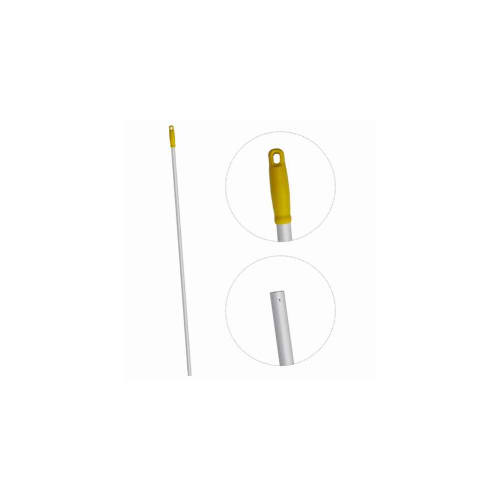 Ручка для держателя мопов (140 см, d=23,5 мм, анодированный алюминий, красный)